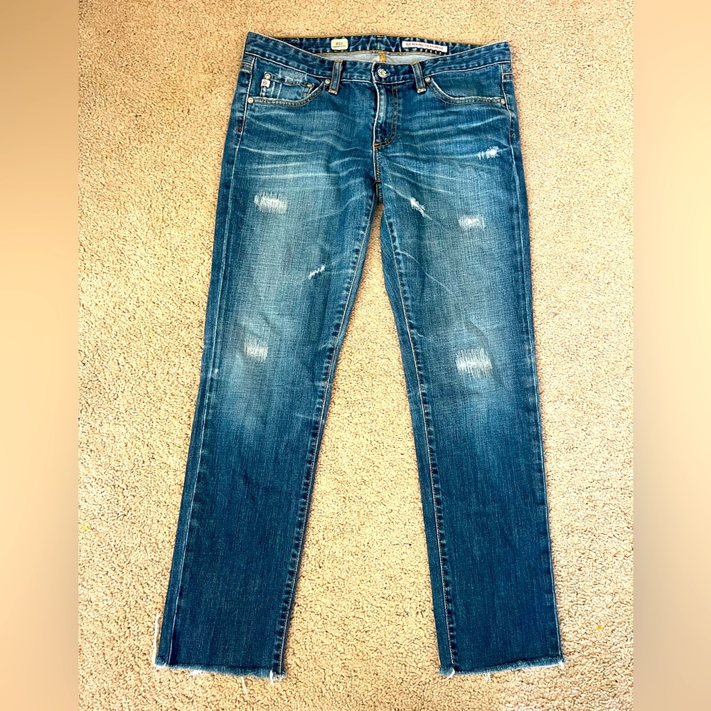 Adriano Goldschmied women’s size 29 mid rise cigarette‎ leg denim jeans